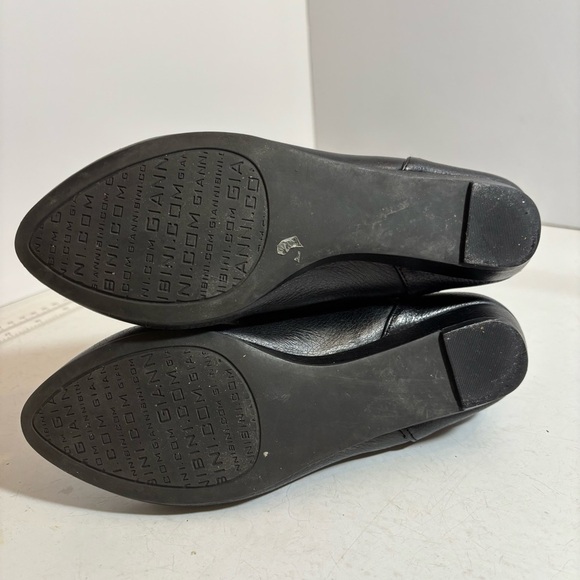 Gianni Bini women’s black leather slouched knees high boots in size 6 - Picture 4 of 10